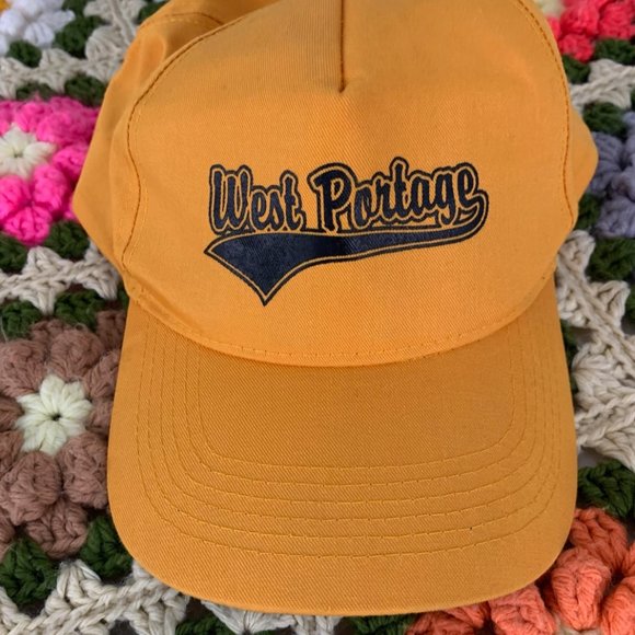 Vintage 90s West Potomac Logo Strapback Baseball Cap Dad Hat San Sun Spo… - Picture 3 of 10